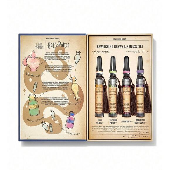 Harry Potter Potions Classes Bewitching Brews Lip Gloss Set Sheglam - Picture 8 of 10